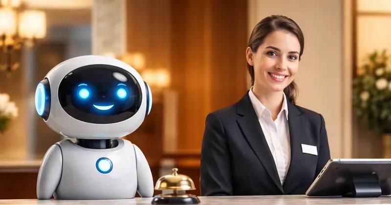 Ukázka AI recepční na demo webu hotelu